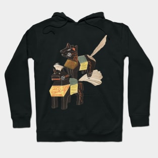 Cute Japanese Horses Cute Kawaii Samurai Yokai Hoodie